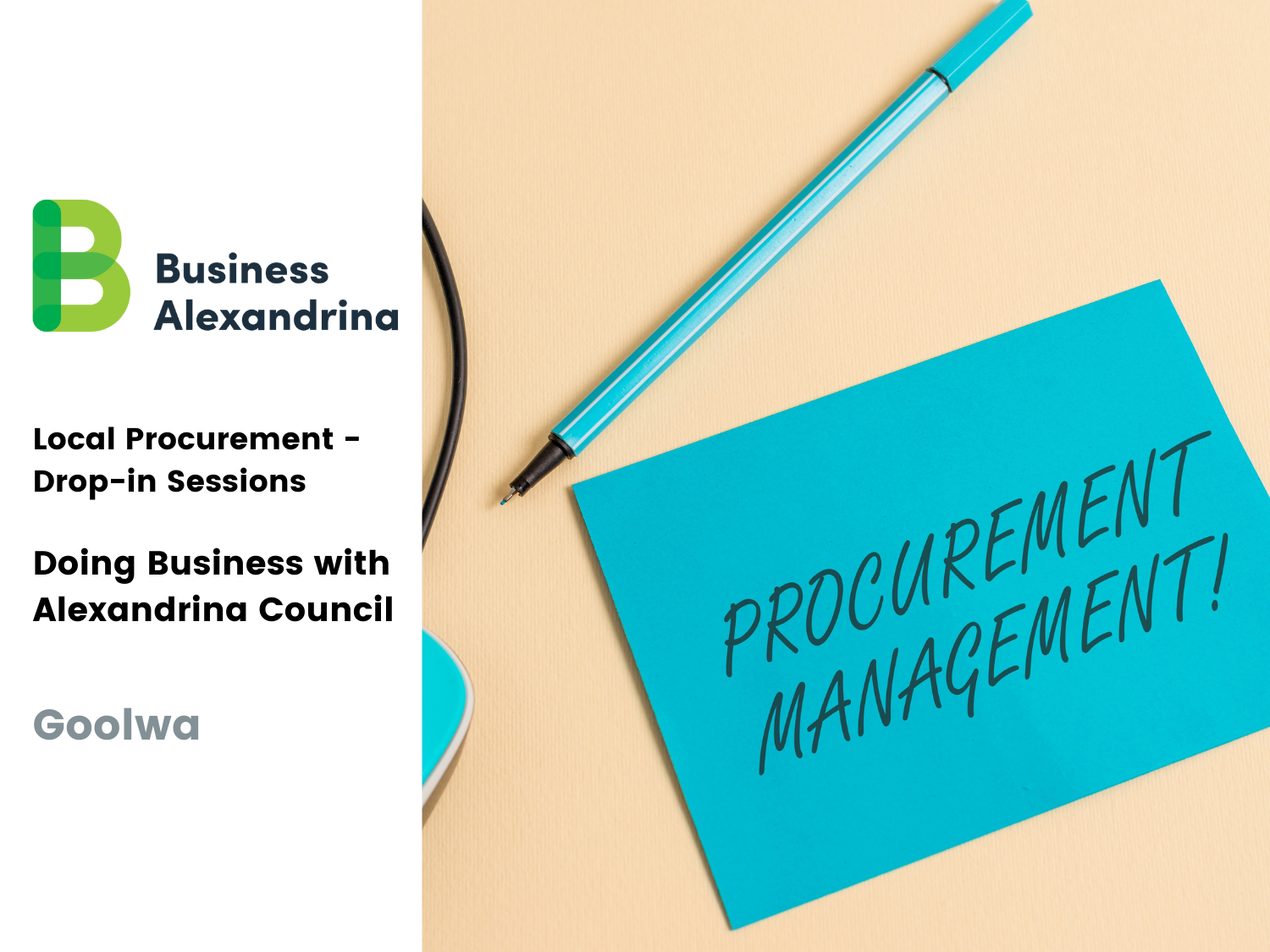 Drop in Sessions - Procurement Doing Business with Council - Goolwa